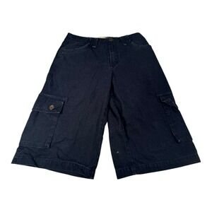 Guess Los Angeles 1981 Denim Cargo Shorts Mens Size‎ 20 Wide Leg